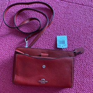 Red COACH Cross-Body Bag